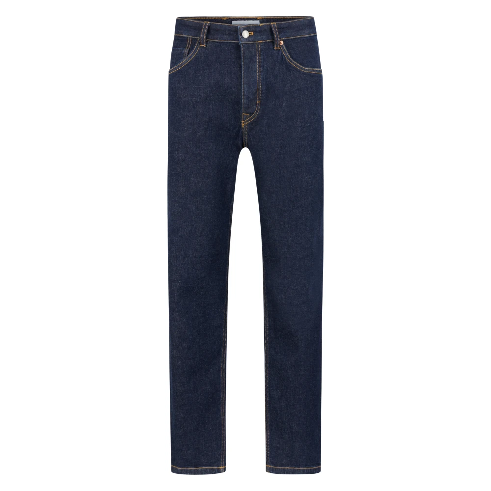 Drykorn Men's Blue Relaxed Fit Straight Leg Denim Jeans - Slim Fit Jeans - W32 L34 - Jeans