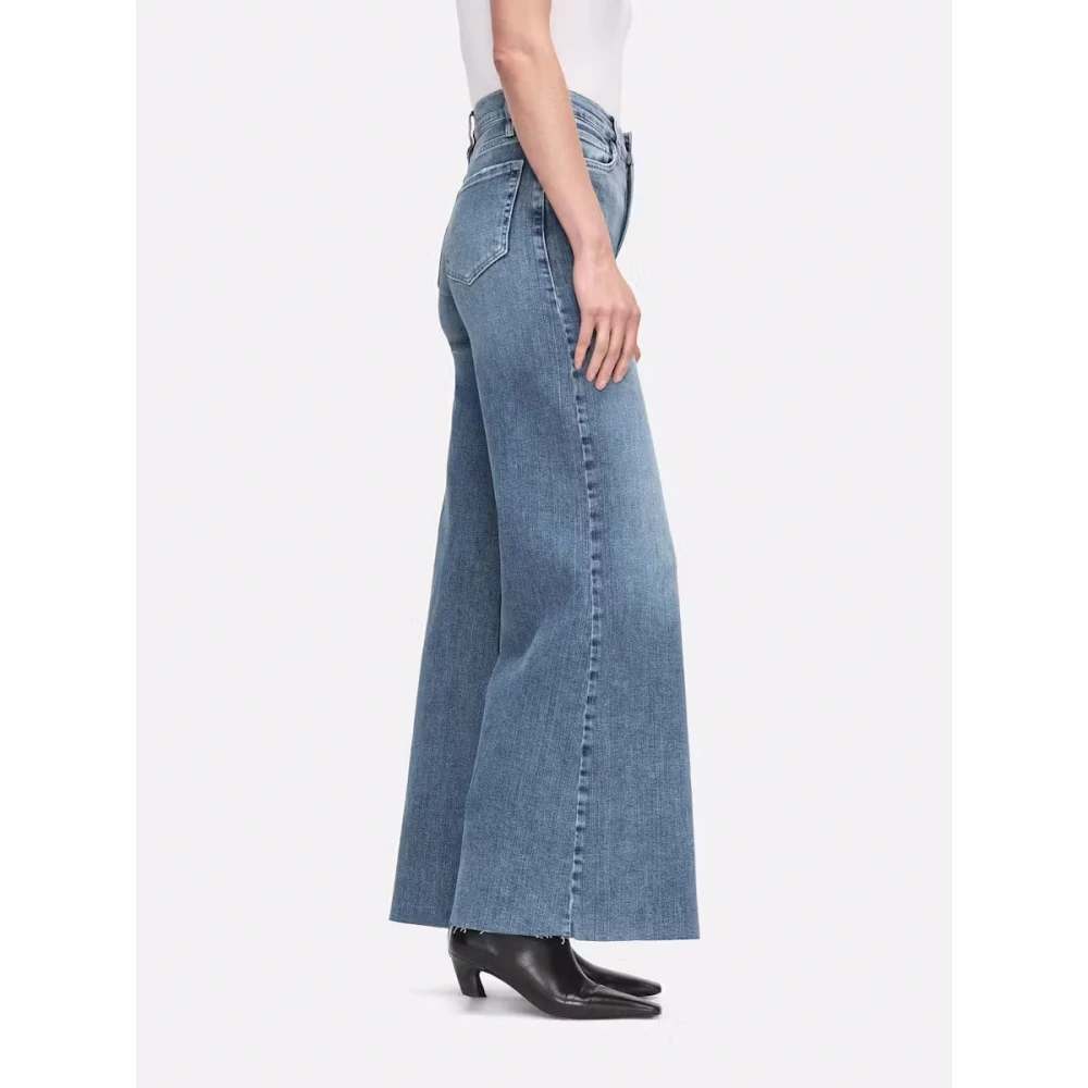 Frame Wide Jeans Blue Dames