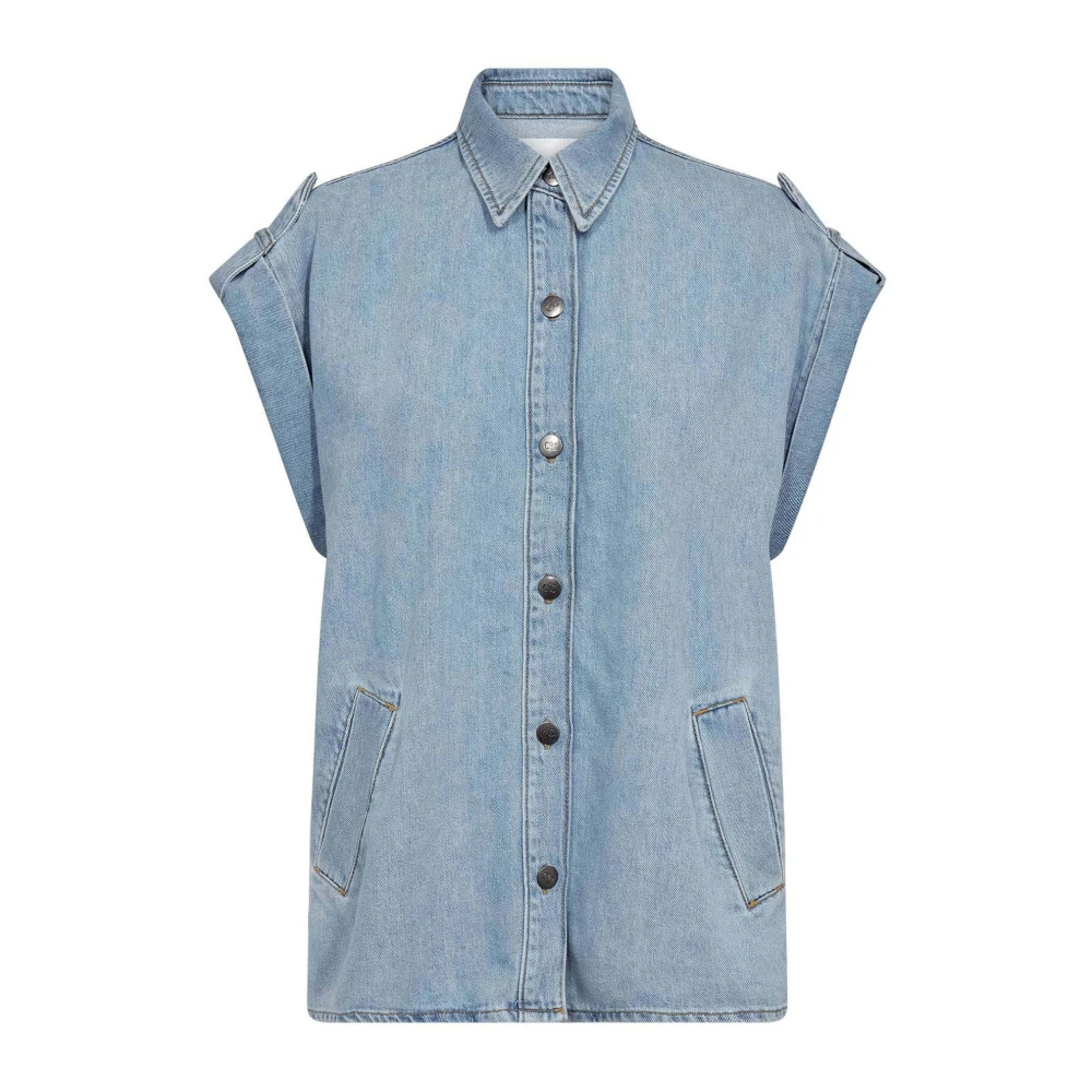 Co'couture Women's Blue Denim Shirt - Shirts - Xl - Blouses & Shirts