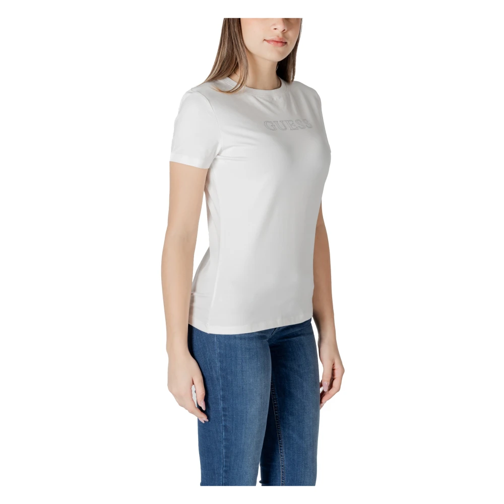 Guess Witte korte mouw T-shirt White Dames