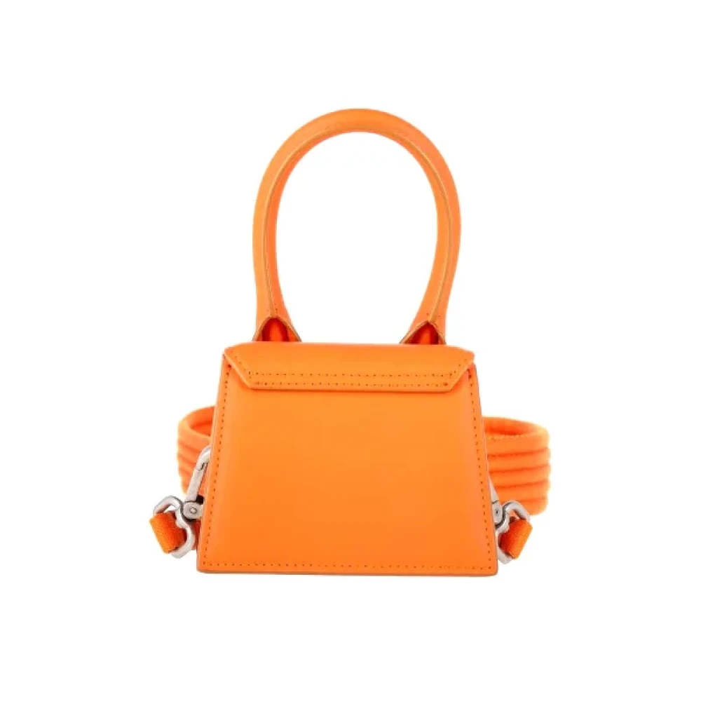 Jacquemus Pre-owned Leather crossbody-bags Orange Dames