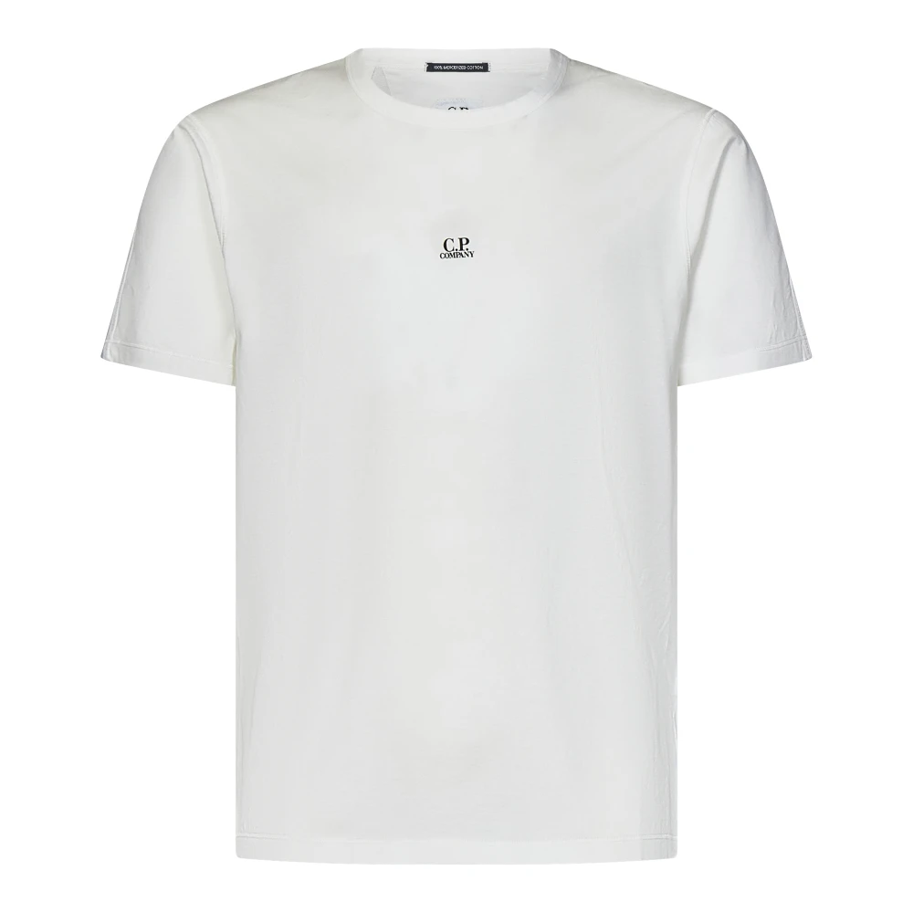 C.P. Company Witte T-shirts en Polos met Logo White Heren