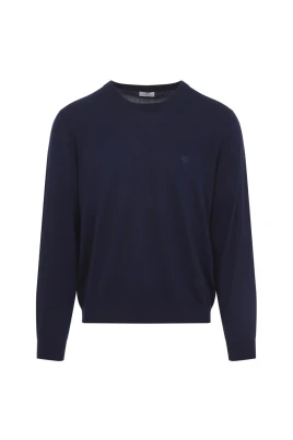 Pegaso-Embroidered Crew Neck Sweater