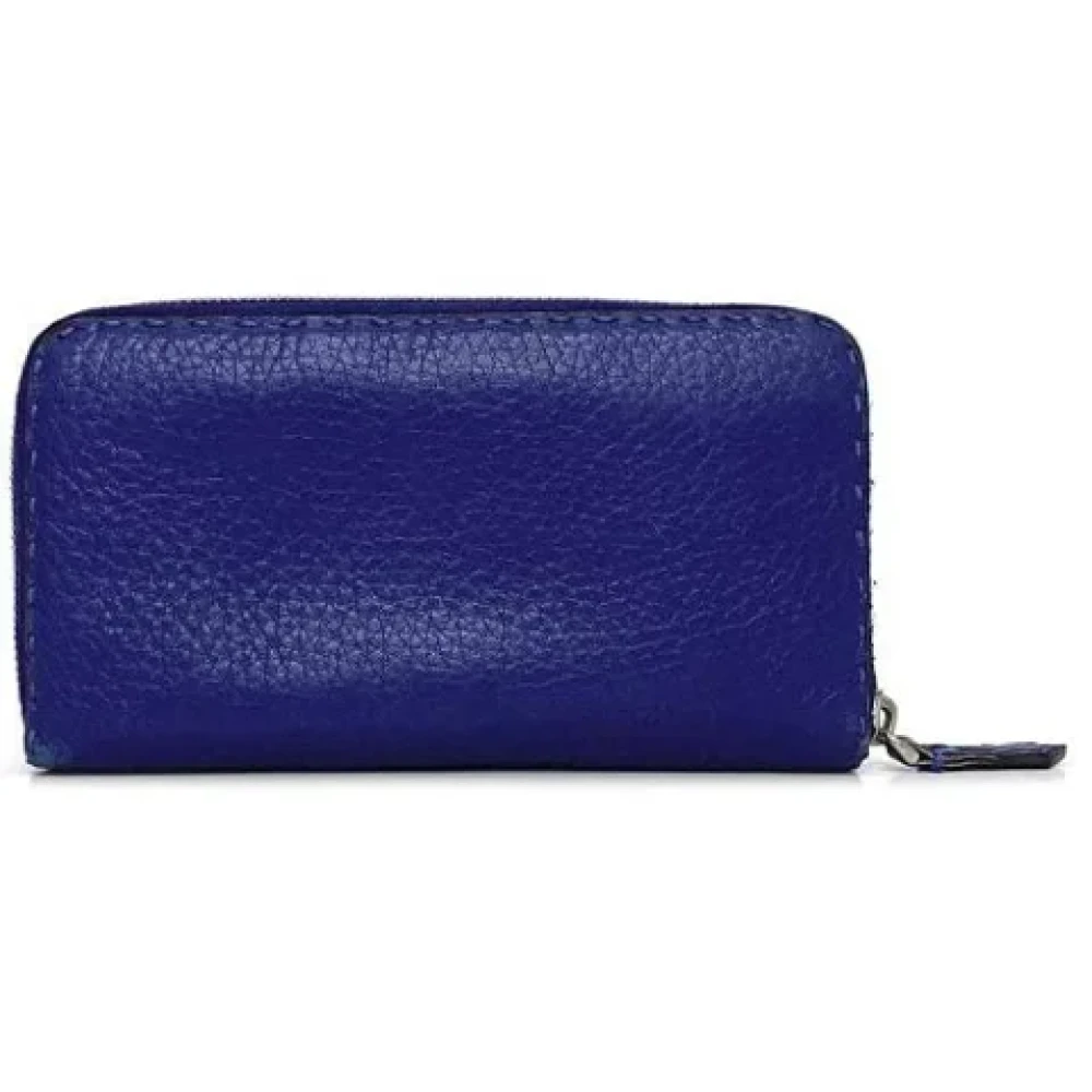 Fendi Vintage Pre-owned Leather wallets Blue Dames
