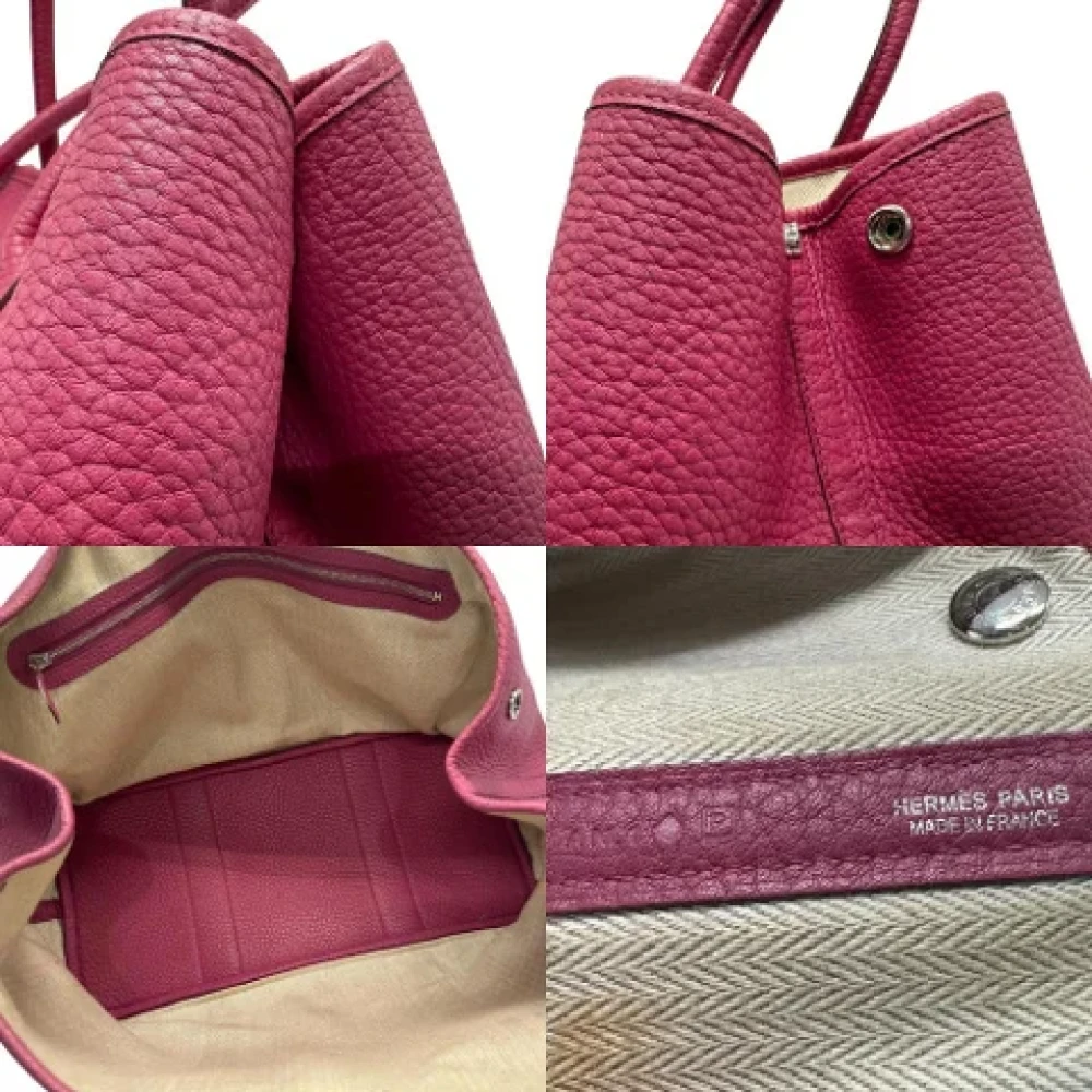Hermès Vintage Pre-owned Leather handbags Pink Dames