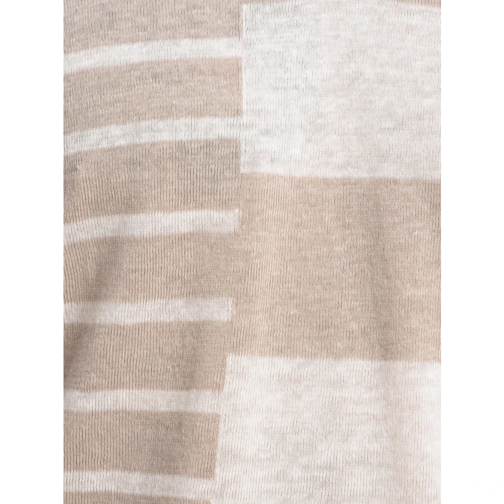 Liu Jo Beige Sweater Jersey Katoen Linnen Beige Heren