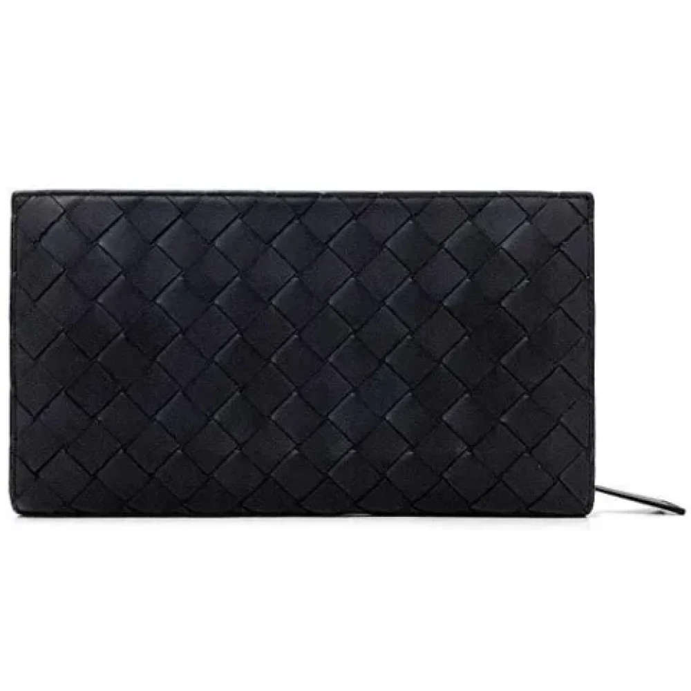 Bottega Veneta Vintage Pre-owned Leather wallets Black Heren