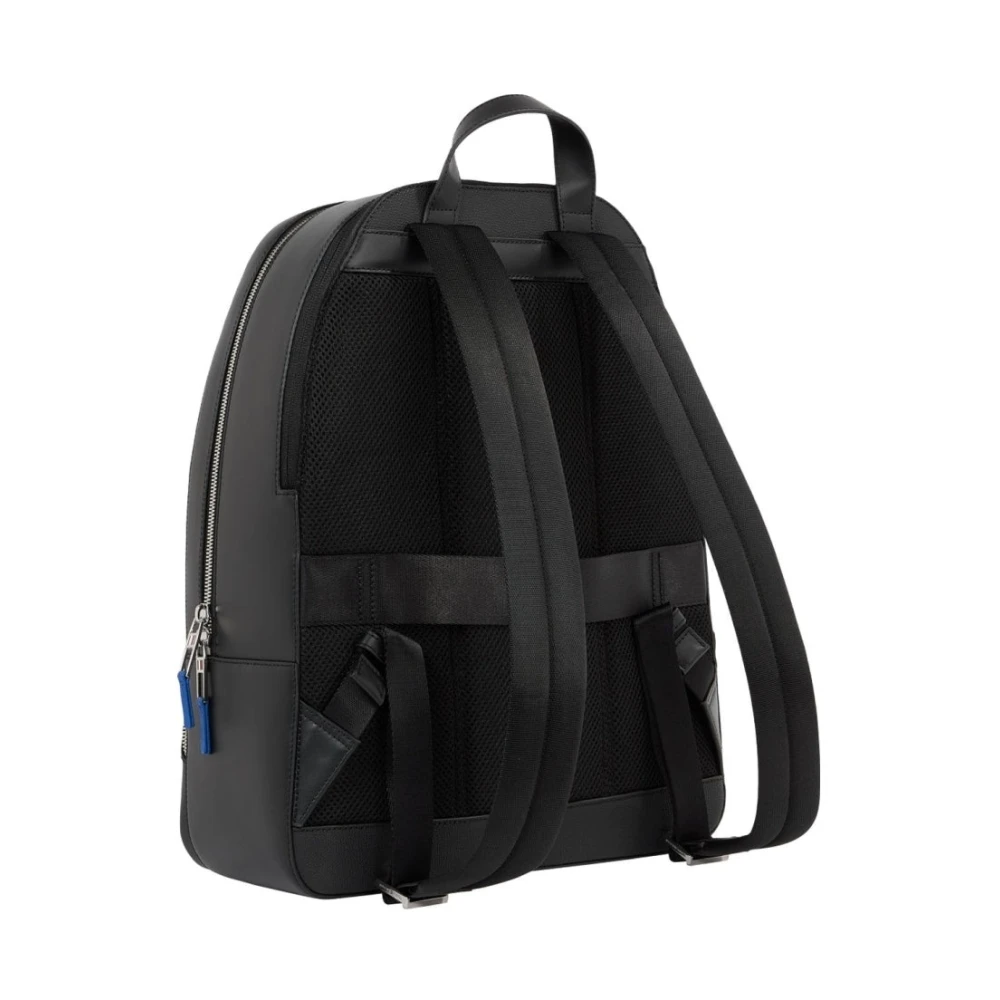 Tommy Hilfiger Zwarte Zakelijke Rugzak Black Heren