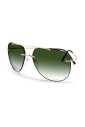 lunettes-de-soleil-dorees-et-vertes-ombragees