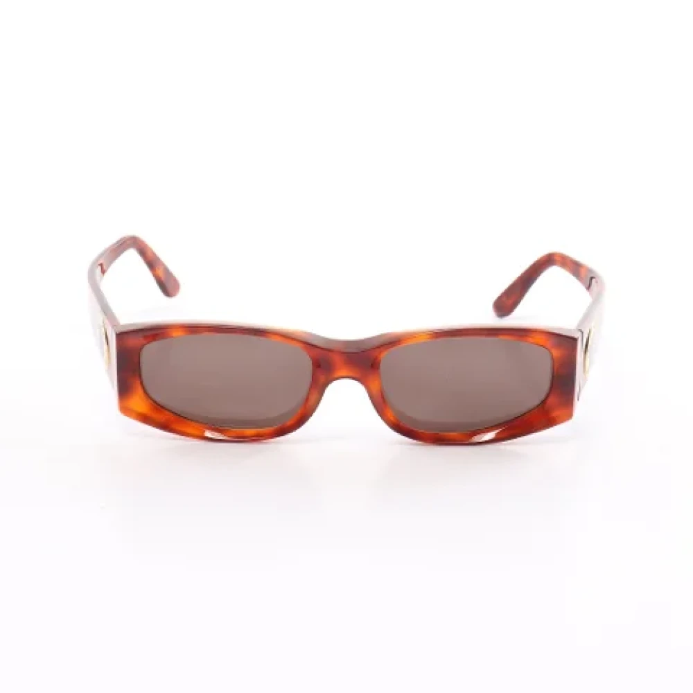 Bvlgari Vintage Pre-owned Plastic sunglasses Brown Heren