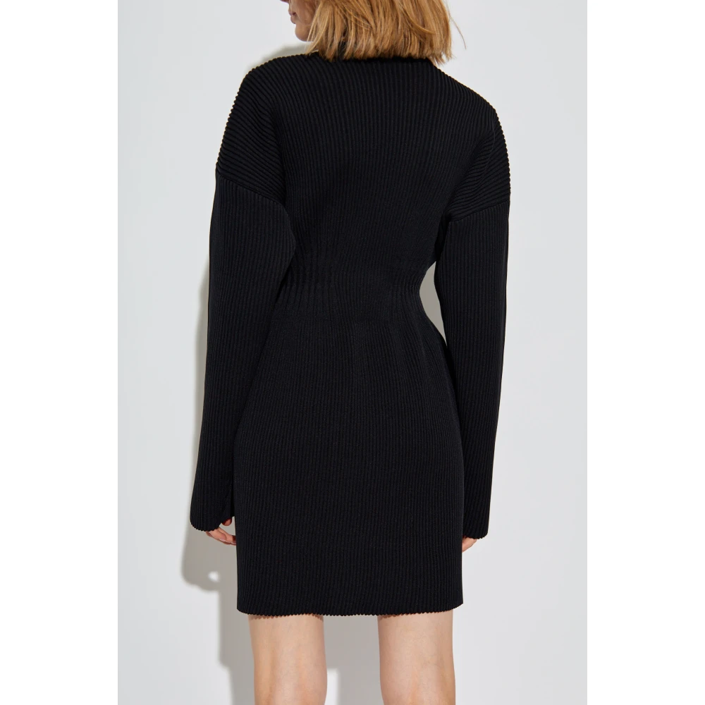 Balenciaga Gestreepte jurk Black Dames