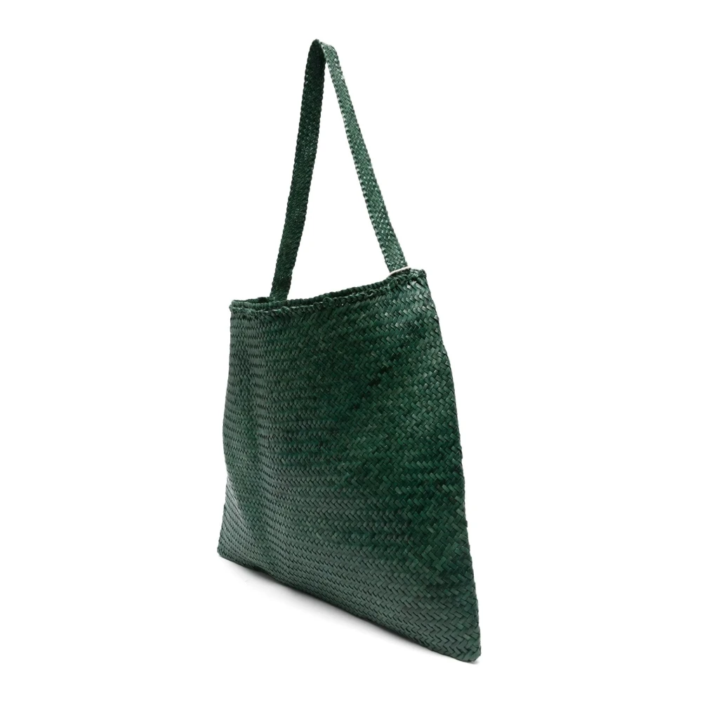 Dragon Diffusion Bosgroene Leren Tote Tas Green Dames