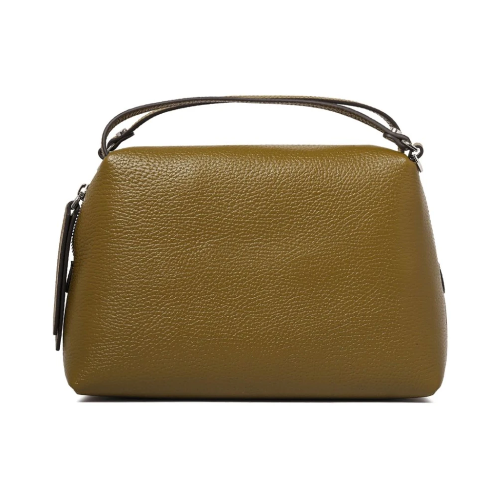 Gianni Chiarini Groene leren handtas top rits Green Dames
