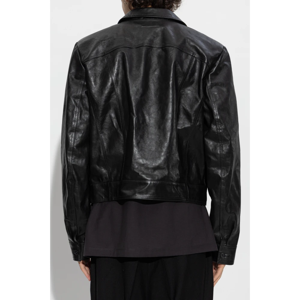 MM6 Maison Margiela Leren Jack Black Heren
