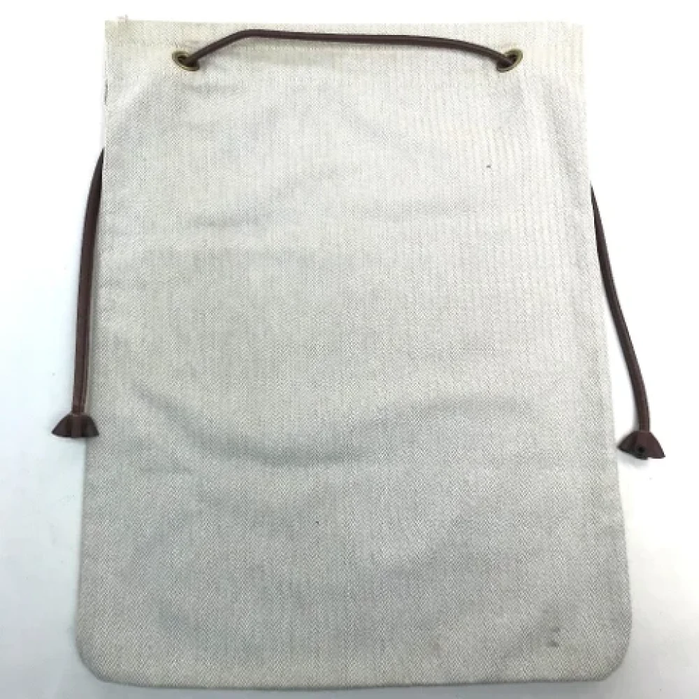 Hermès Vintage Pre-owned Fabric shoulder-bags Beige Dames