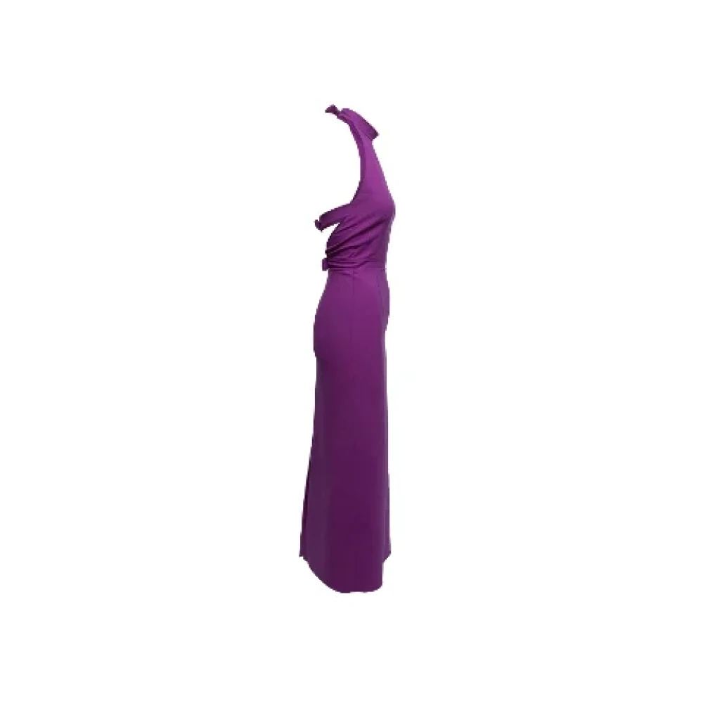Oscar De La Renta Pre-owned Fabric dresses Purple Dames