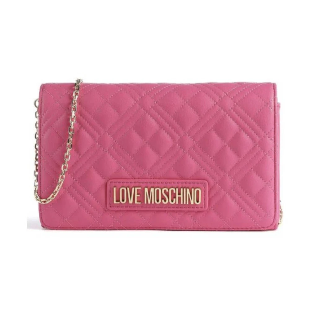 Moschino Love Gewatteerde Fuchsia Schoudertas Pink Dames