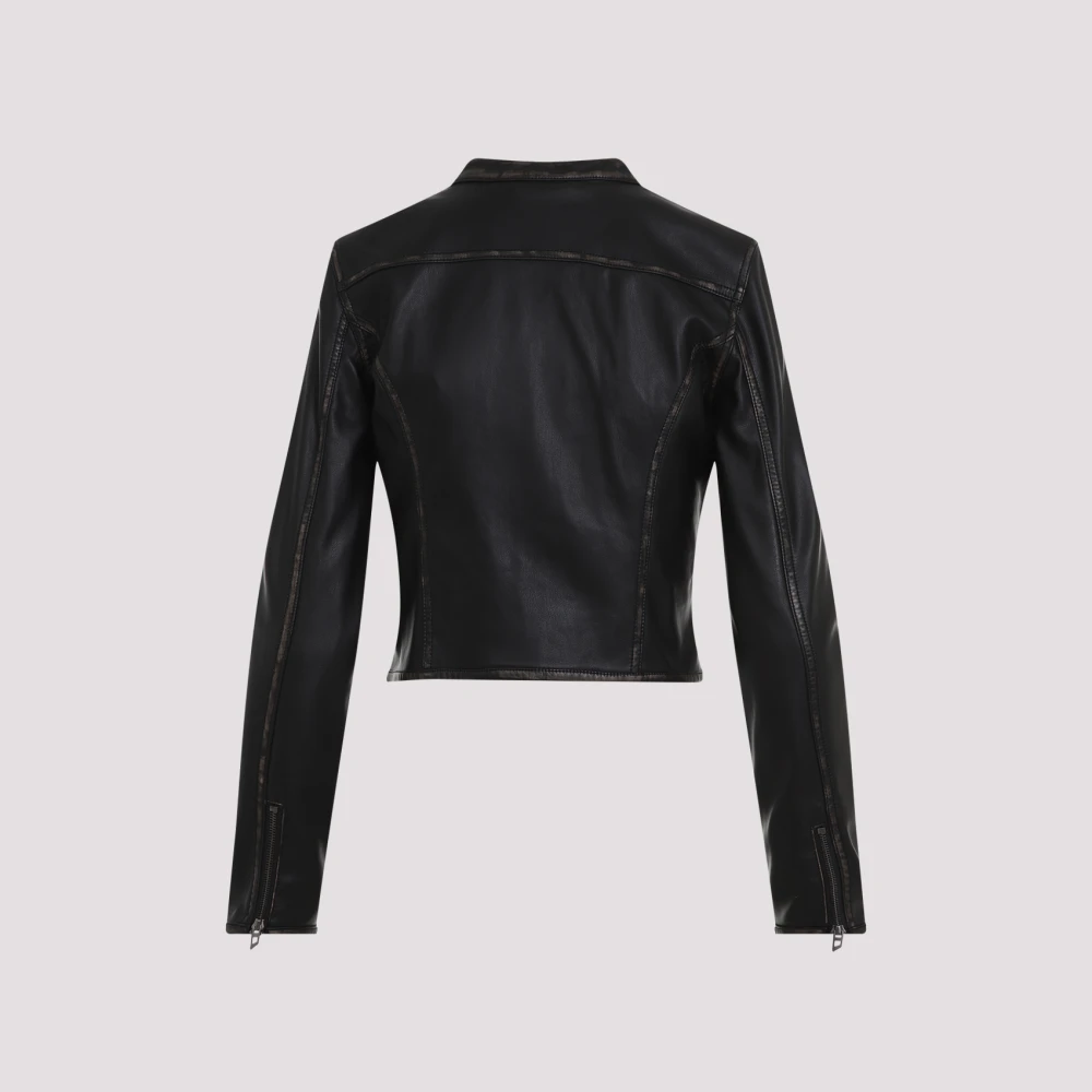 Diesel Zwarte jas voor vrouwen Black Dames