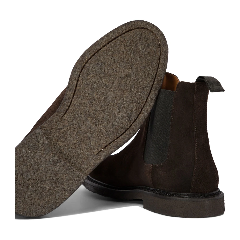 Common Projects Bruine Enkellaarzen Elegant Elastisch Ontwerp