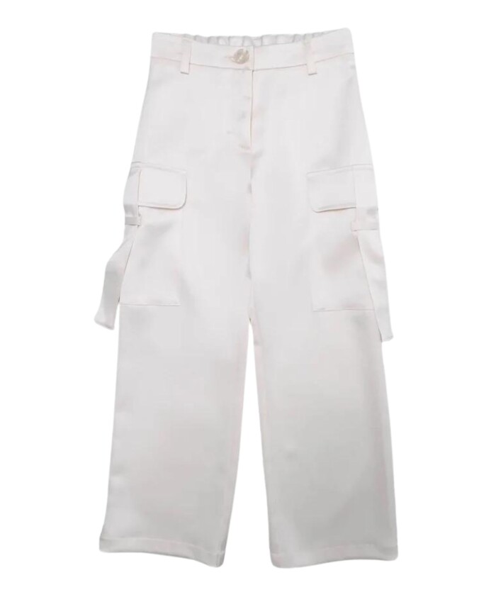 cargo-zijden-broek-ivoor-wit