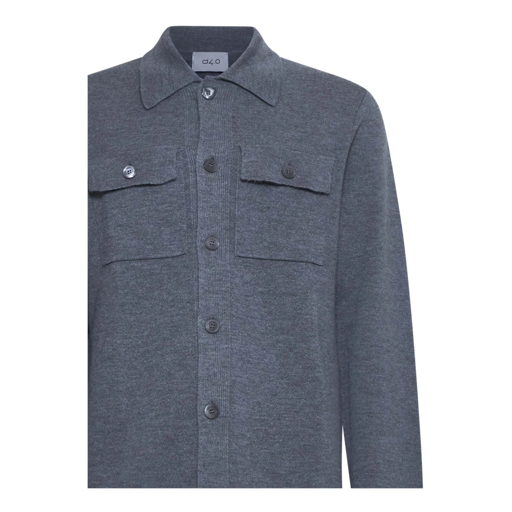 D4.0 Grijze Shirts voor Mannen Gray Heren