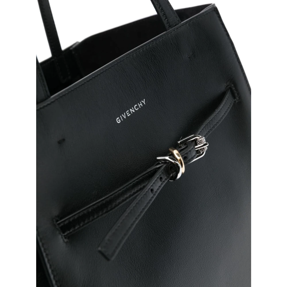 Givenchy Zwarte Leren Tote Tas Black Dames