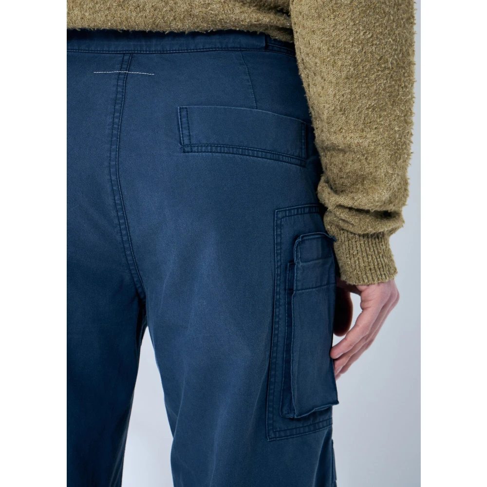 MM6 Maison Margiela Verstelbare Lichtgewicht Cargo Broek Blue Heren