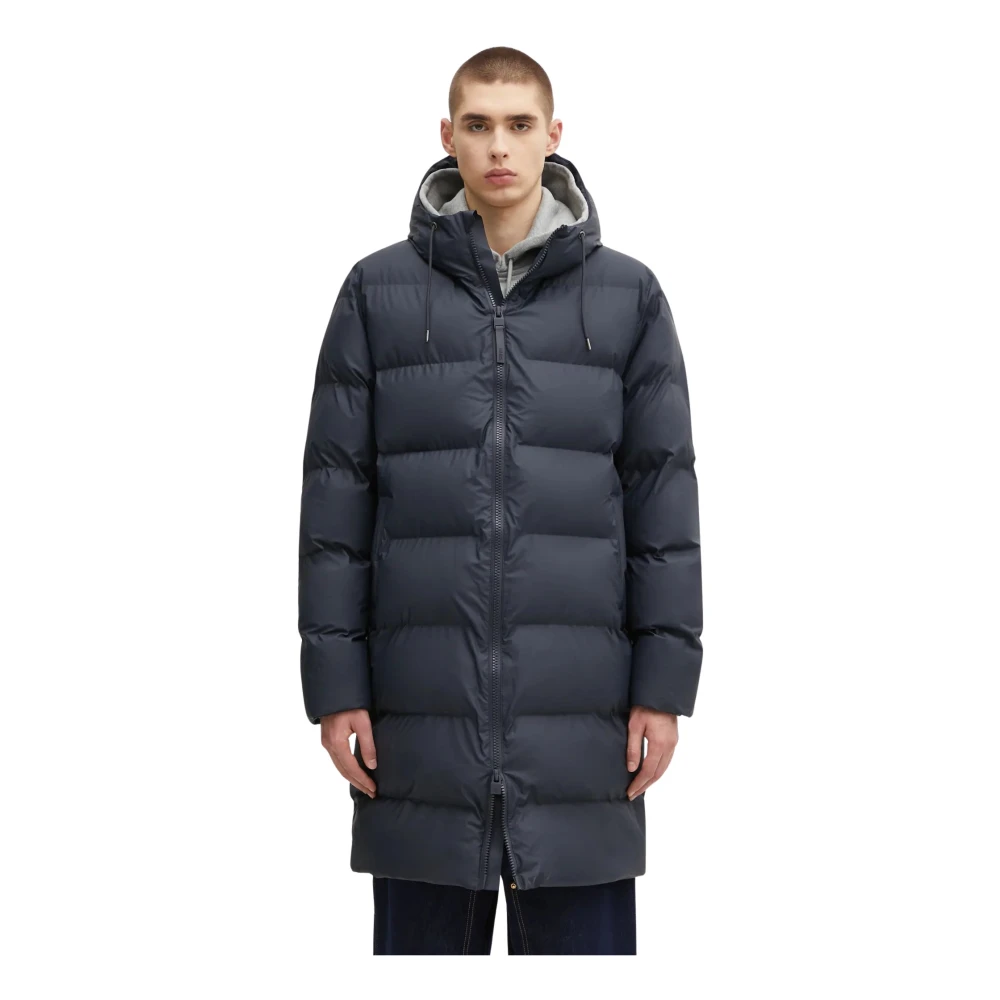Rains Uomo Blu - Piumino Lungo - Coats - S