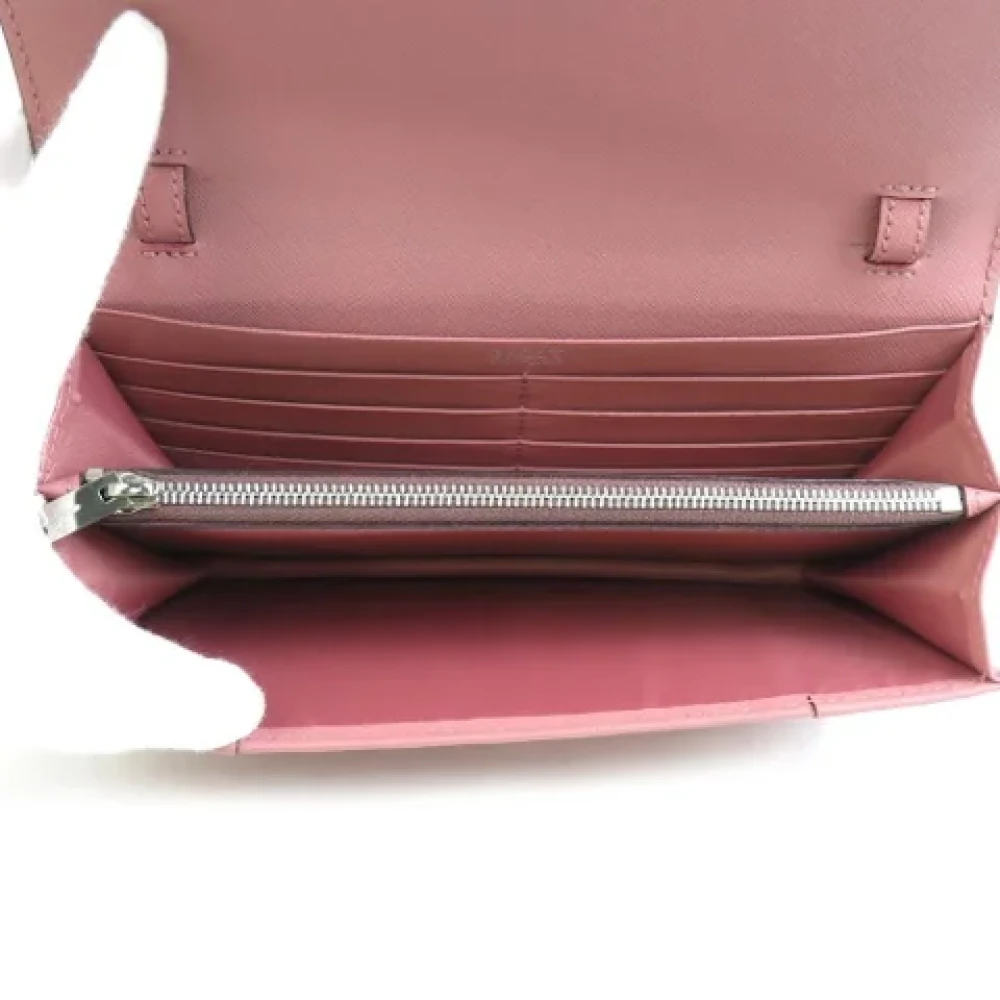 Bally Pre-owned Leather wallets Pink Dames