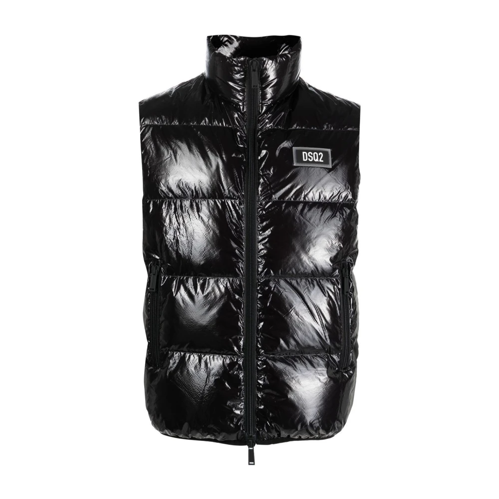 Dsquared2 Zwarte Gilet Vest voor Mannen Black Heren