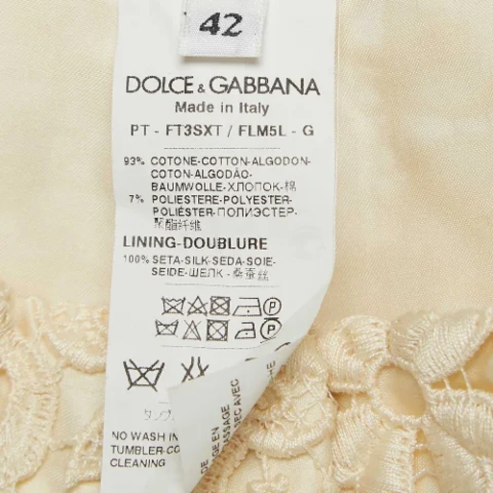 Dolce & Gabbana Pre-owned Lace bottoms Beige Dames