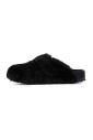 black-shearling-buckled-strap-sandals