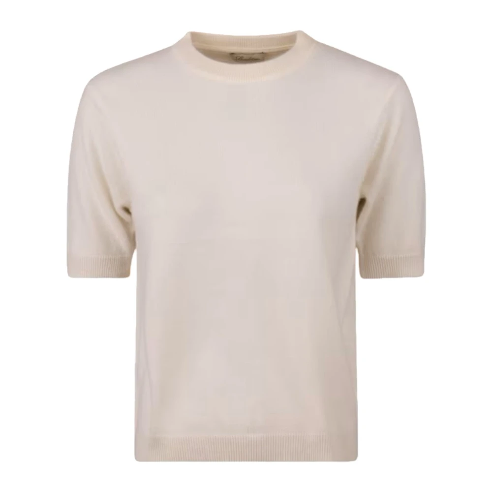 Stenströms Men's Beige Cashmere Knit Top Offwhite Short Sleeve