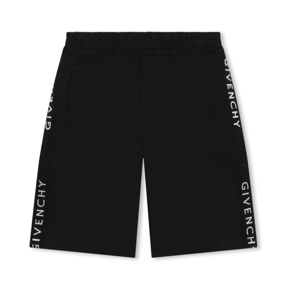 Givenchy Svarta Shorts för Pojkar Black, Pojke