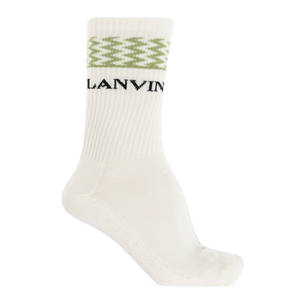 Lanvin Katoenen sokken Beige Heren