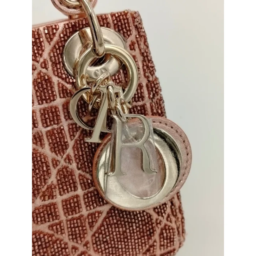 Dior Vintage Pre-owned Leather dior-bags Pink Dames