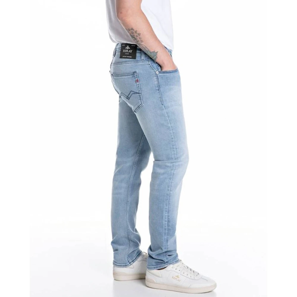 Replay Denim Jeans Stijlvol Model Gray Heren