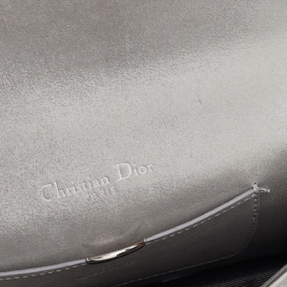 Dior Vintage Pre-owned Leather dior-bags Gray Dames