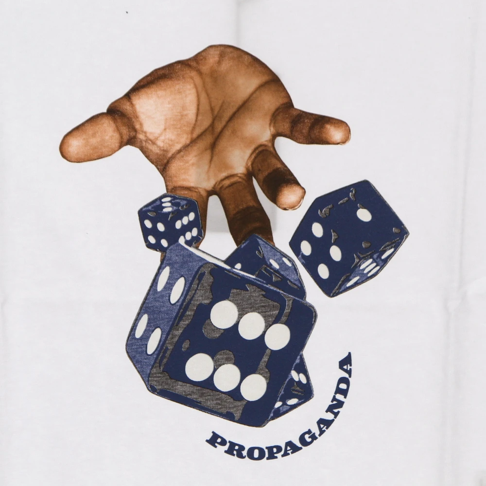Propaganda Dice Tee White Korte Mouw T-shirt White Heren