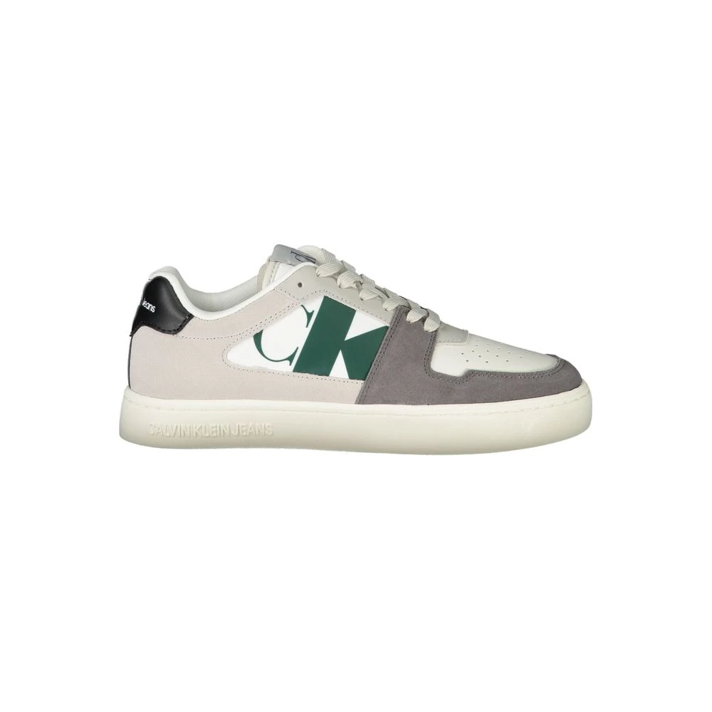 Calvin Klein Men's Multicolor Sneakers,, White Sneaker Modern Style Size 11 Uk