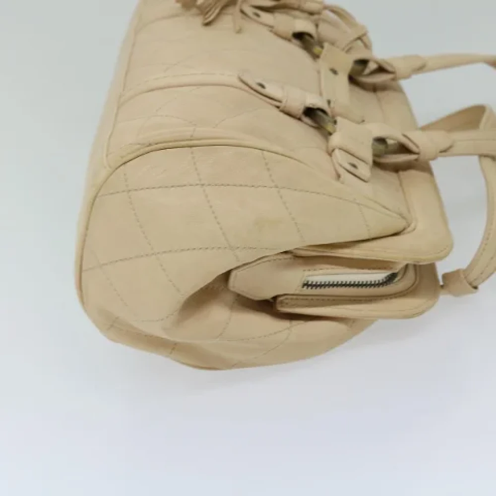 Bally Pre-owned Leather handbags Beige Dames