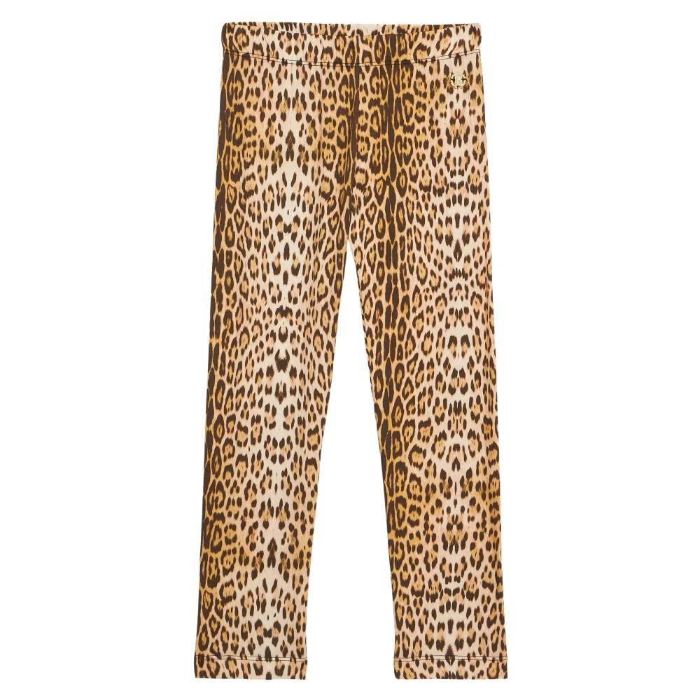 Roberto Cavalli Girls Brown Leggings, 10 Y, Leggings Fashion Comfort Style