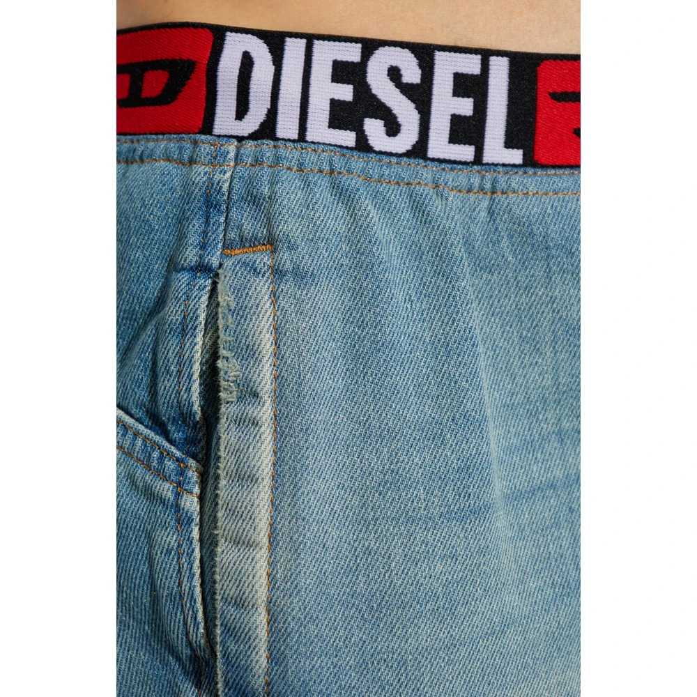 Diesel Jeans met ruwe afwerking D-Eby-S Blue Dames