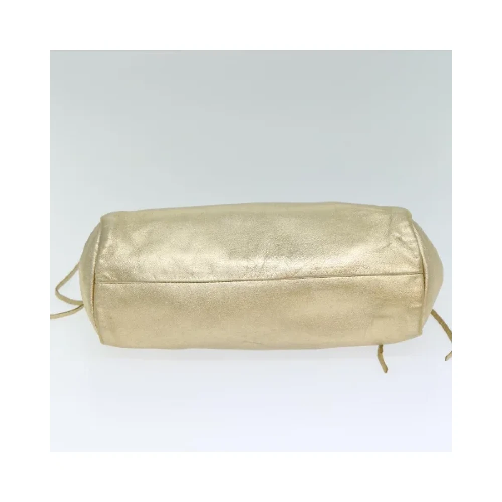 Prada Vintage Pre-owned Leather handbags Yellow Dames