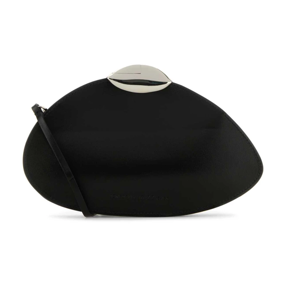 Benedetta Bruzziches Women's Black Leather Clutch Bag