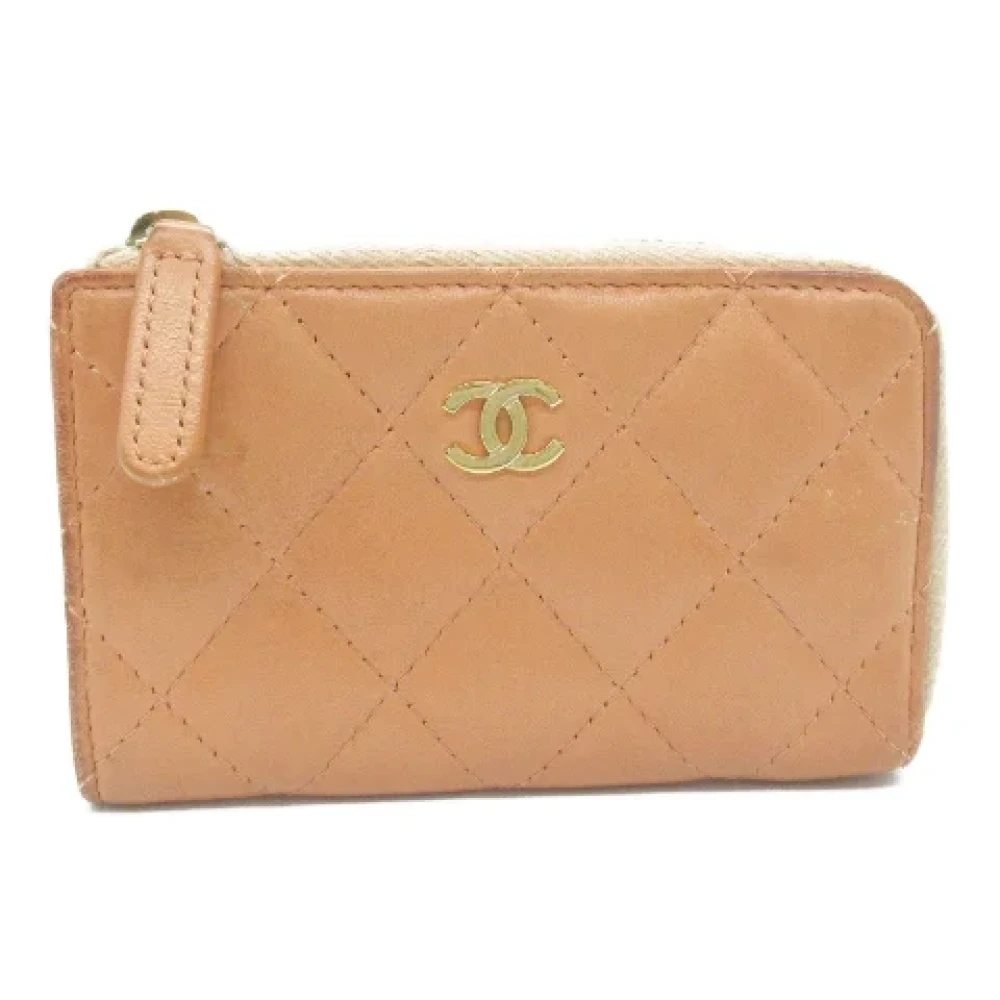 Chanel Vintage Pre-owned Leather wallets Pink Dames