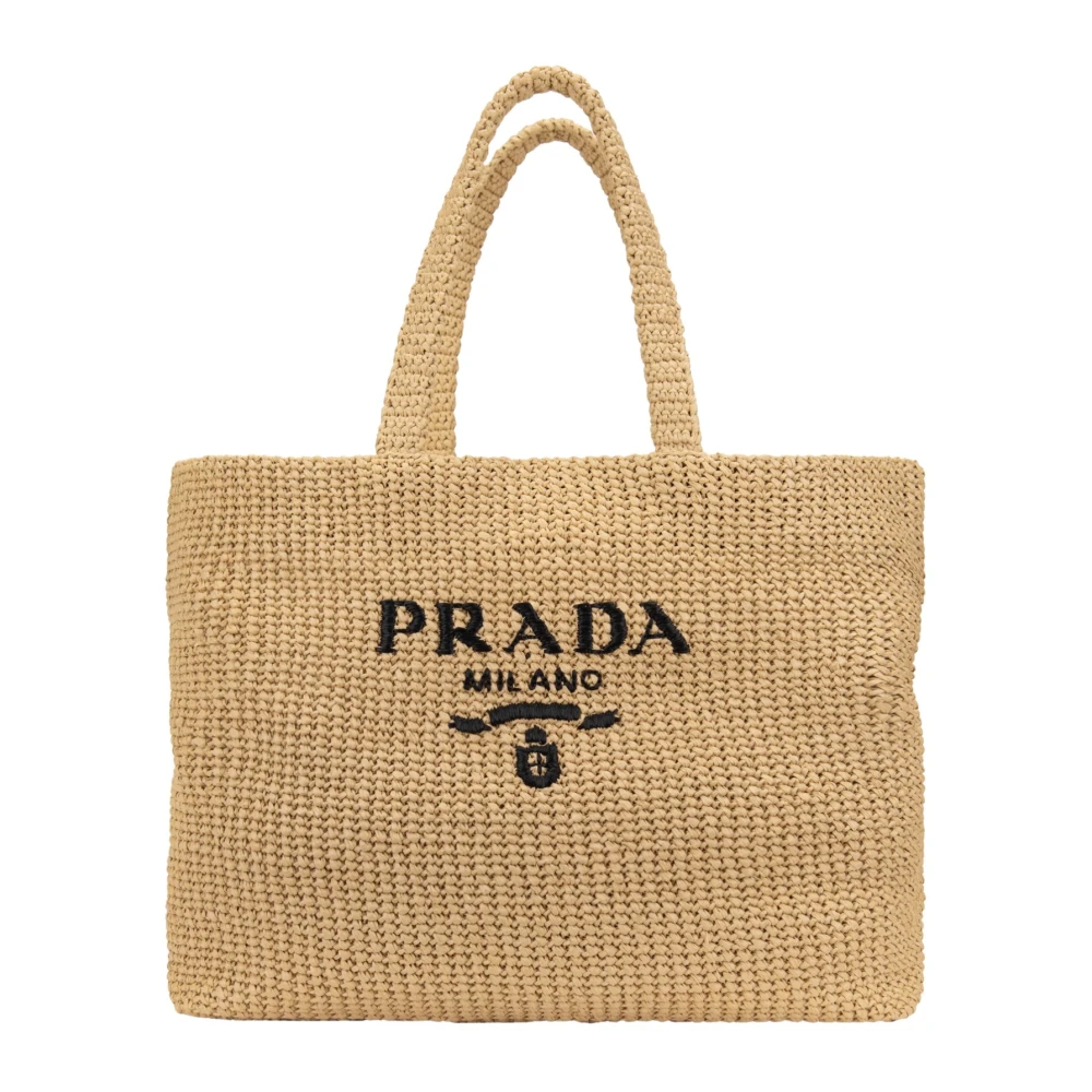 Prada Women's Beige Tote Bag - Shopping Bags - One Size - Bags