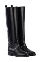 black-leather-equestrian-boot