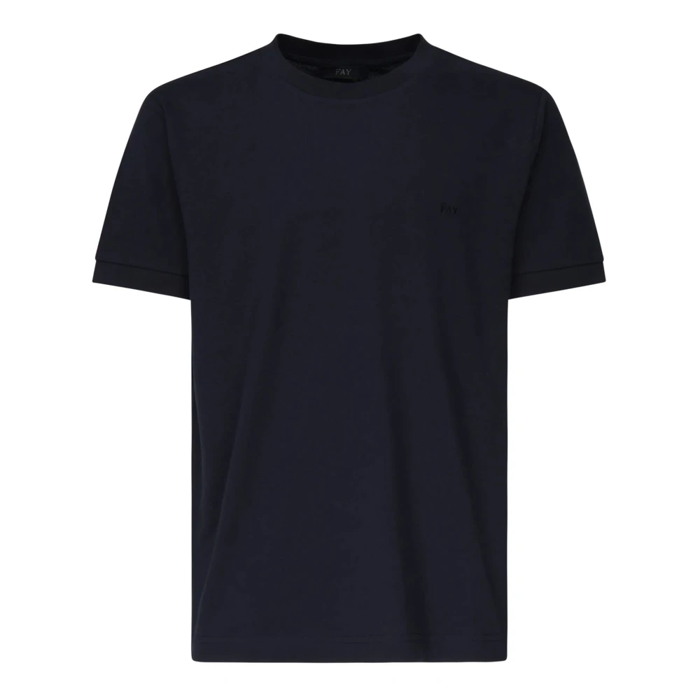 Fay - Tops > T-Shirts - Blue - Fay - Modalova