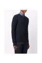 pull-col-rond-en-tricot-gaufre-bleu-marine